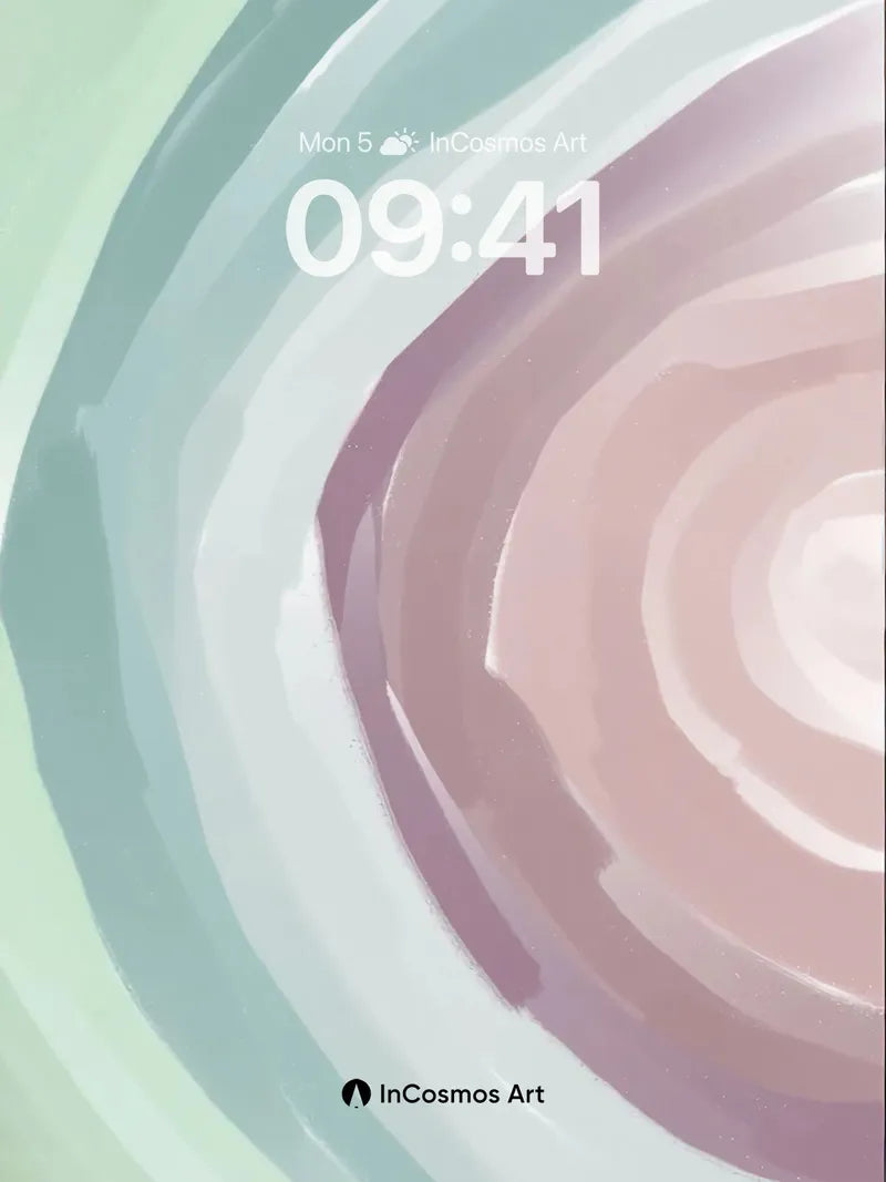 Serenity Spiral Wallpaper with Soft Hues