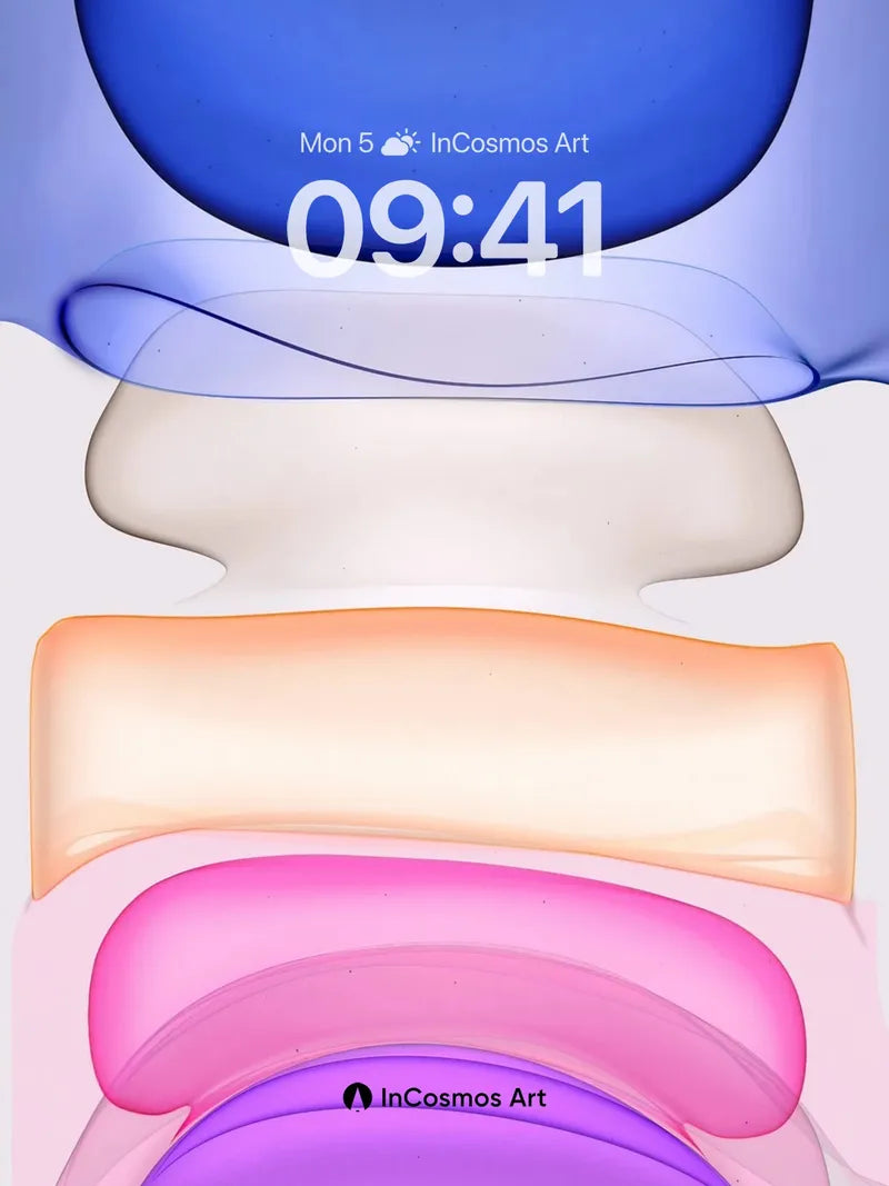 Luminous Flow Wallpaper with Soft Hues