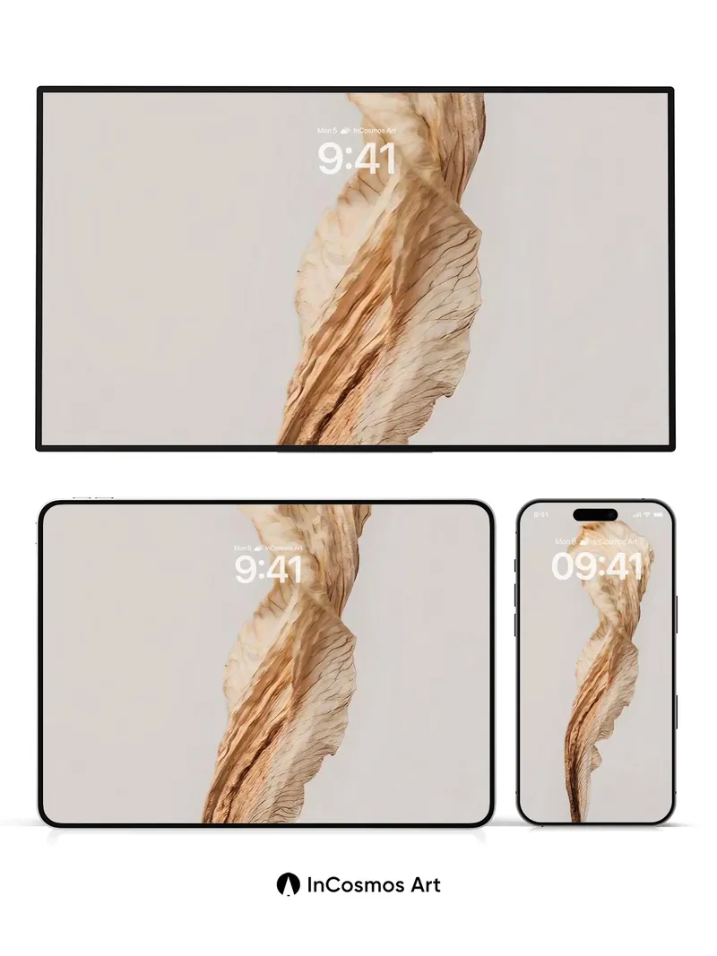 Whispering Bark Wallpaper with Drifting Veins