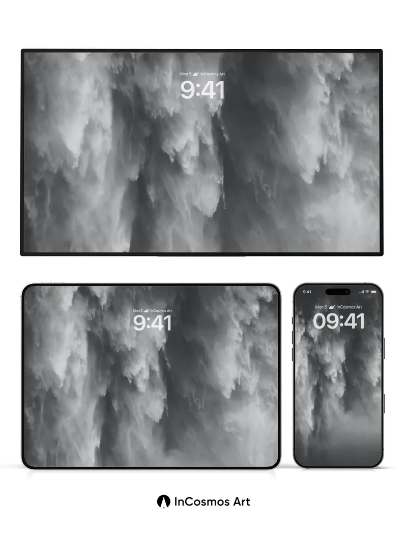 Storm Veil Wallpaper with Shadowed Depths