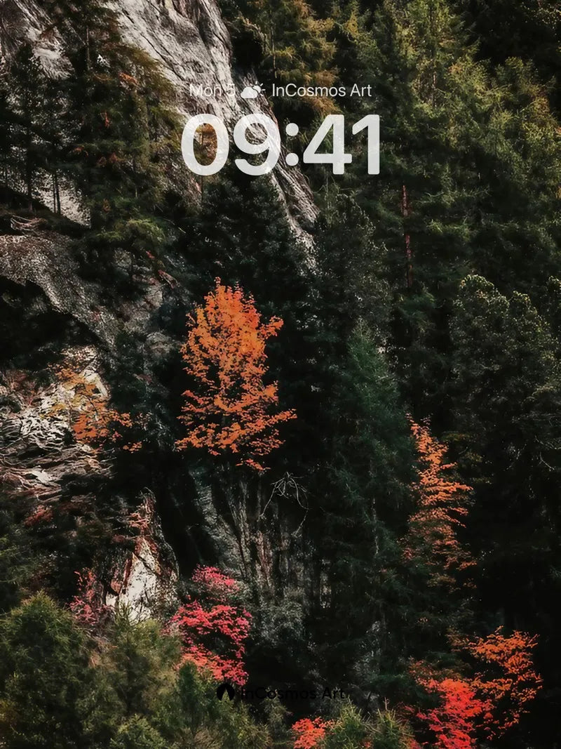 Autumn Echo Wallpaper with Stone Whispers