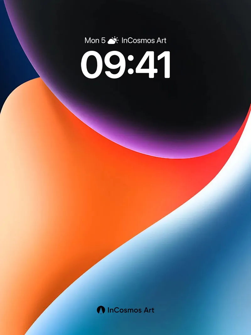 Neon Pulse Wallpaper with Liquid Light