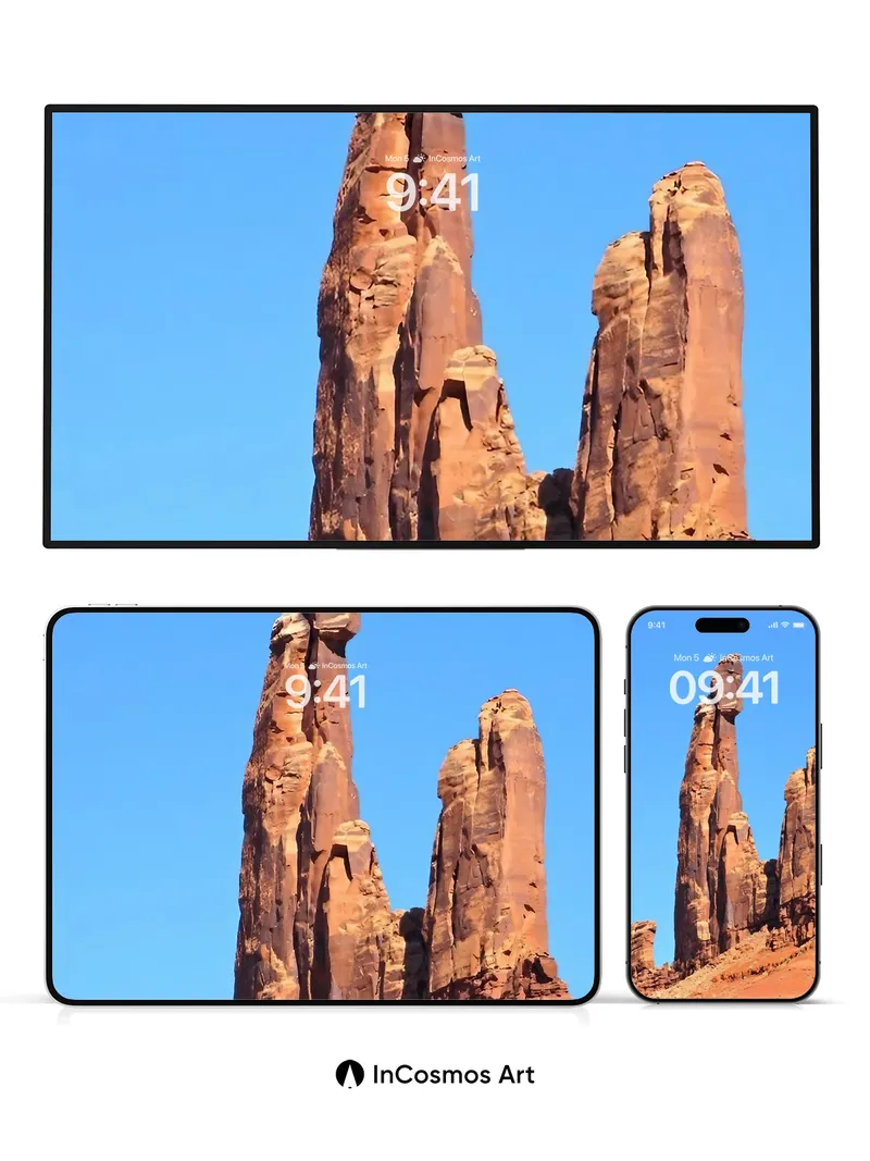 Sculpted Silence Wallpaper with Desert Echoes