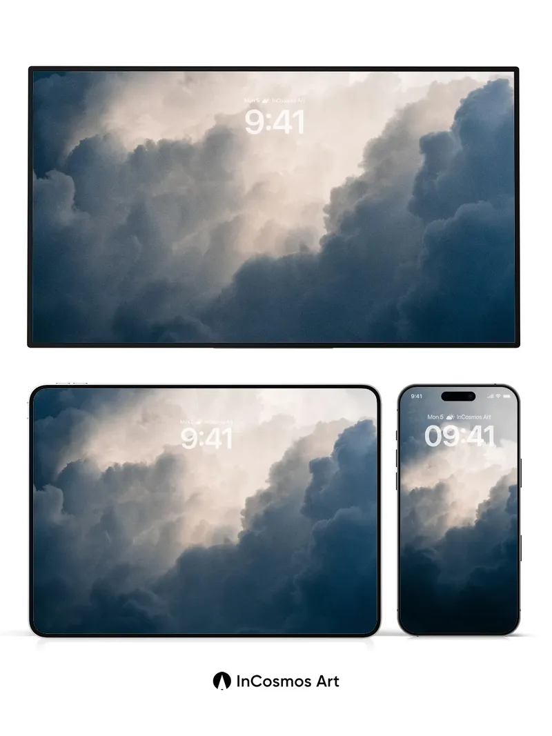 Stormlight Cloudscape Wallpaper with Ethereal Glow