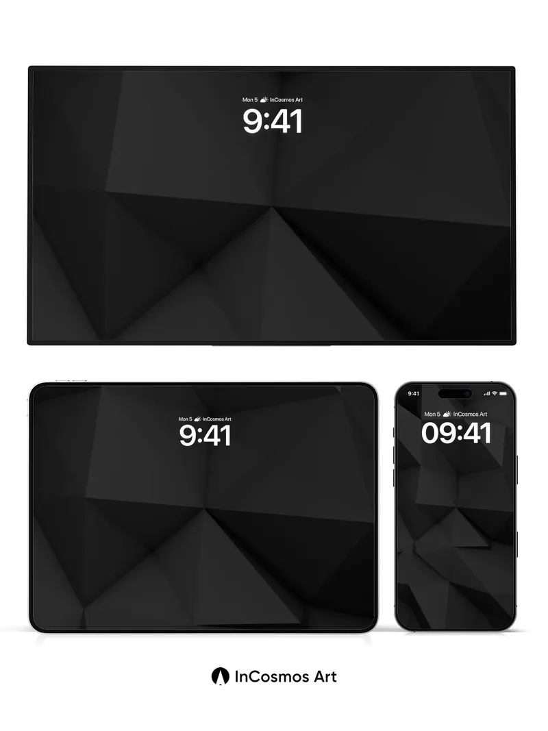 Shadowed Geometry Wallpaper with Depth Play