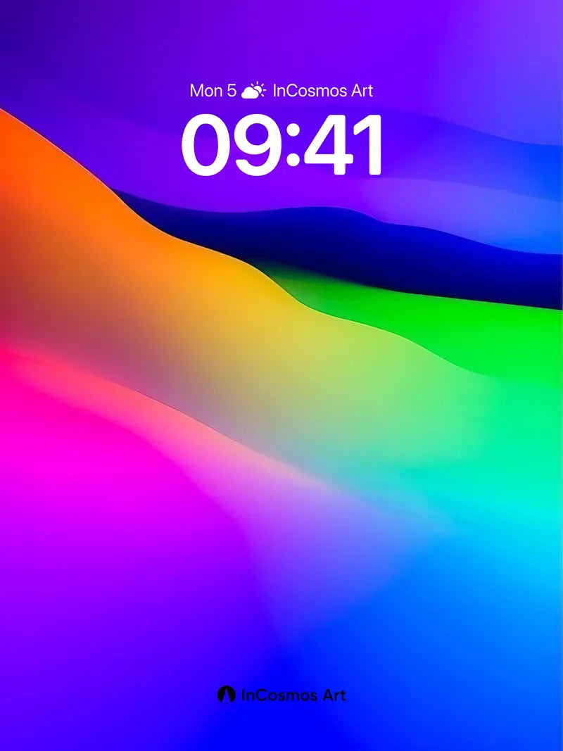 Luminous Wave Wallpaper with Ethereal Gradient