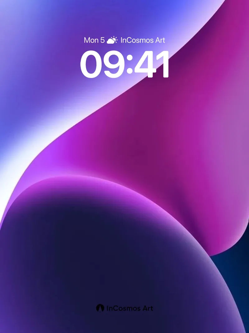 Luminous Wave Wallpaper with Ethereal Flow