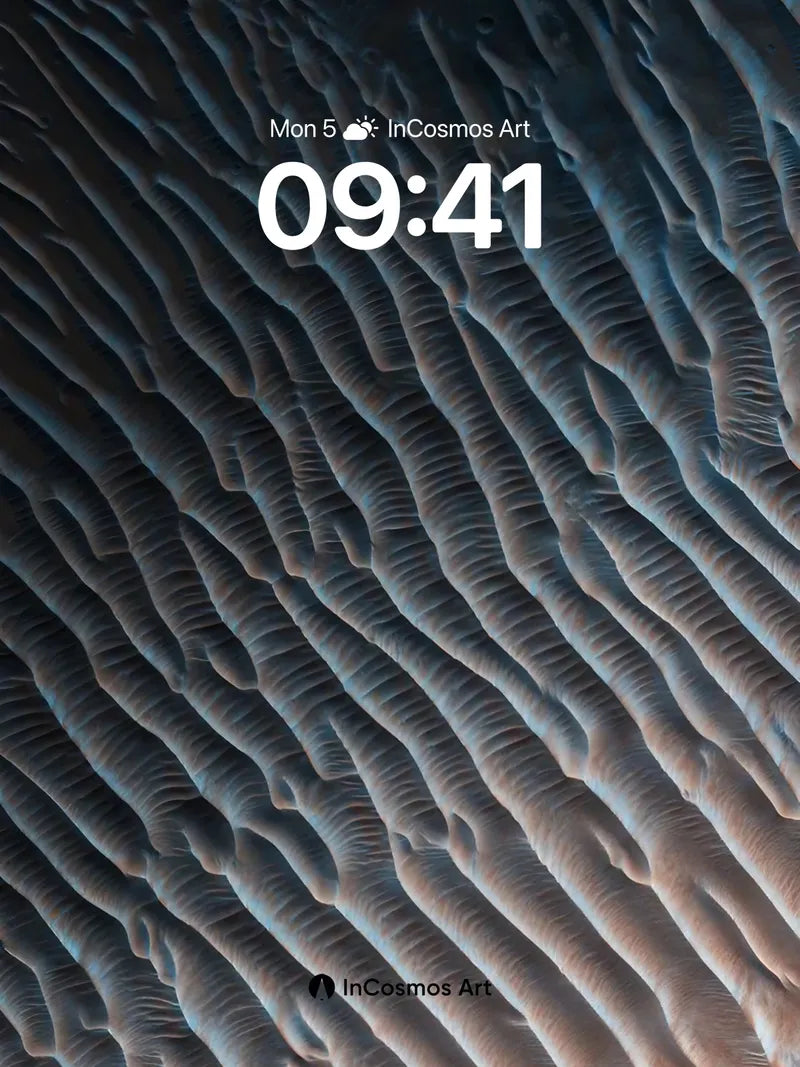 Coral Veil Wallpaper with Submerged Ridges