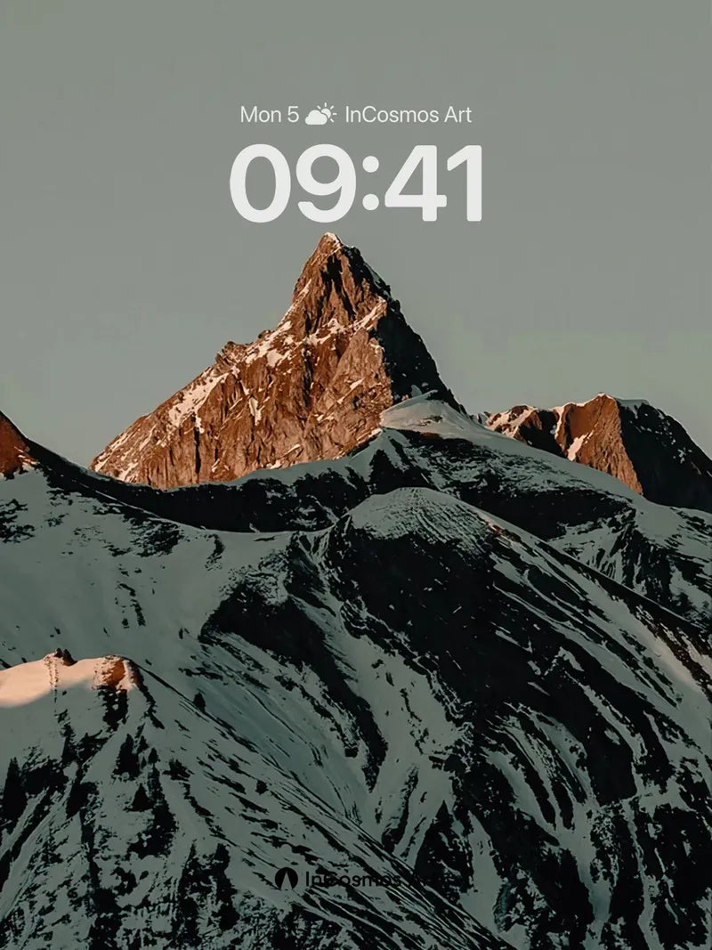 Serenity Peak Wallpaper with Sunlit Edges