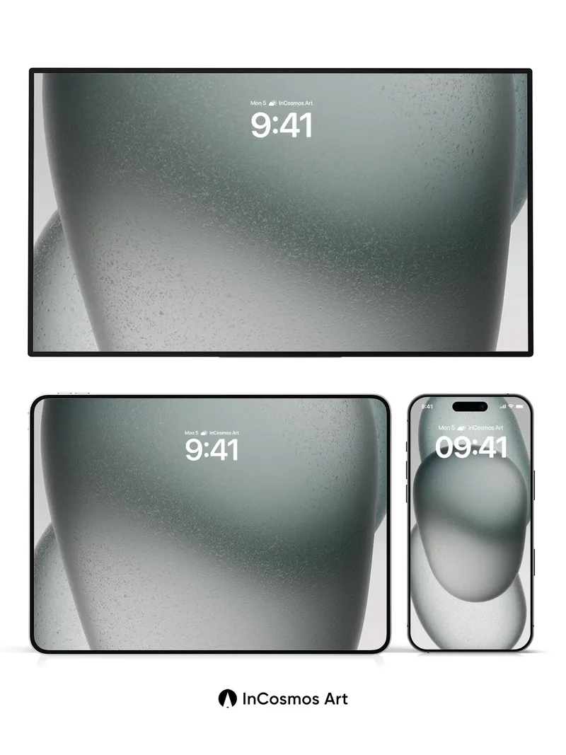 Serenity Stone Wallpaper with Frosted Light