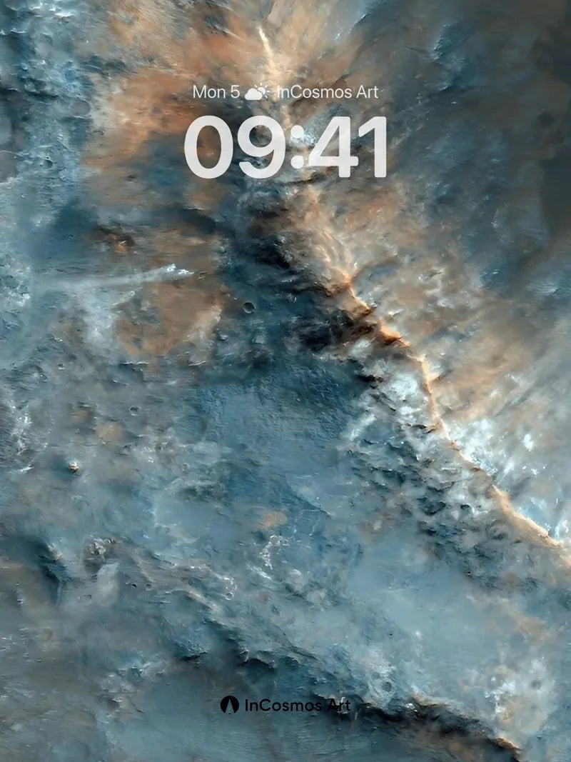 Whispers of Mars Wallpaper with Cracked Canyons