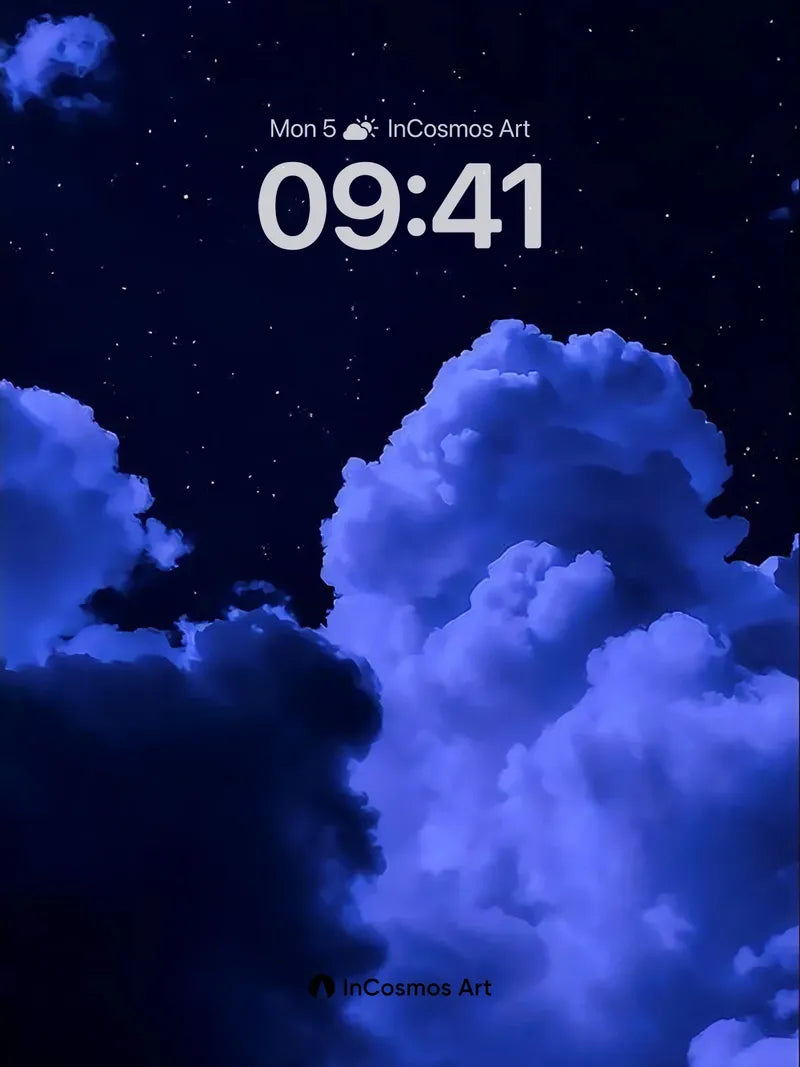 Stellar Hush Wallpaper with Cloud Veils