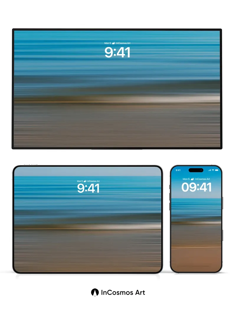 Serenity Horizon Wallpaper with Motion Blur