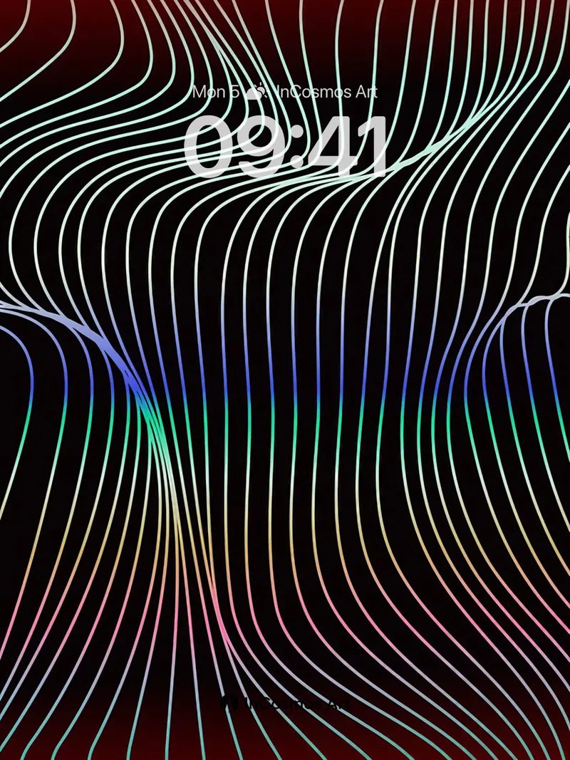 Neon Pulse Wallpaper with Electric Threads