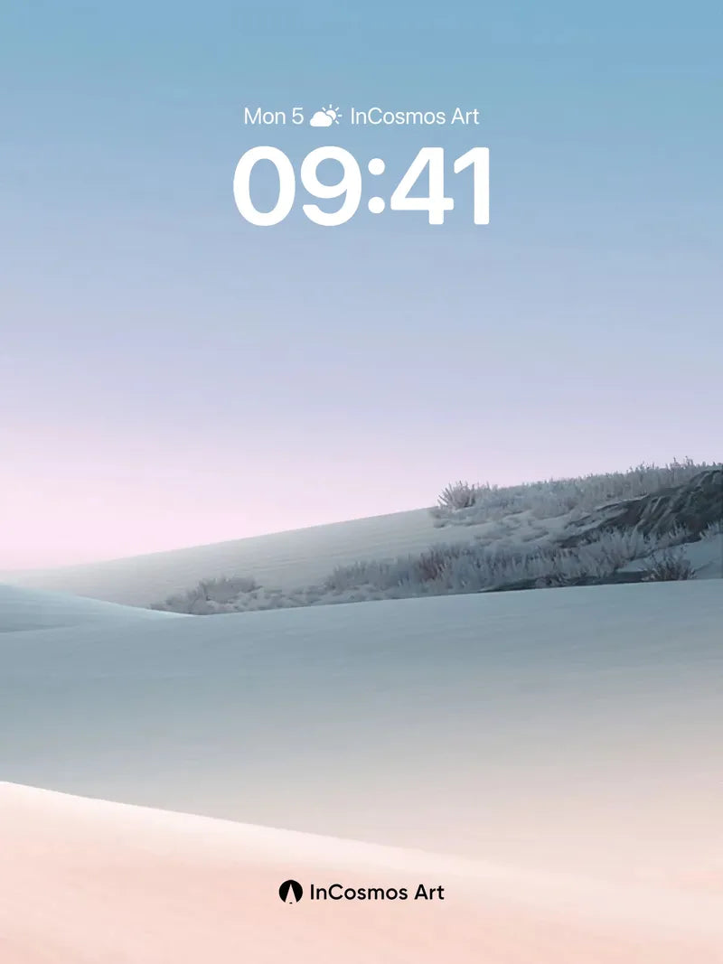 Serenity Dune Wallpaper with Frost Whisper