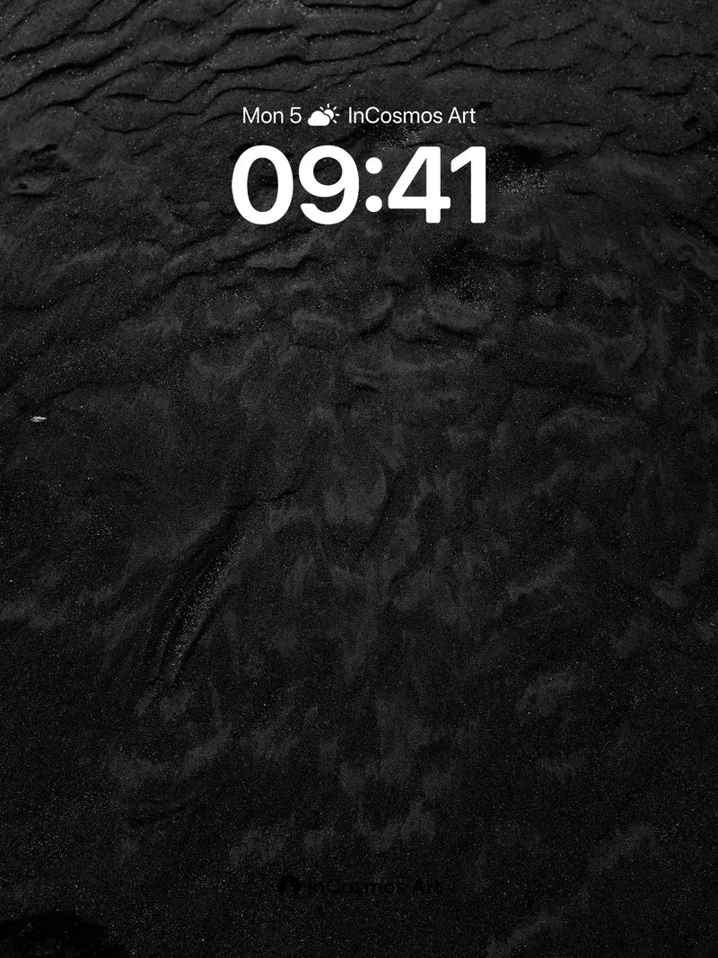 Obsidian Ripple Wallpaper with Whispering Depths