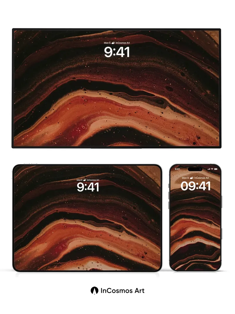 Crimson Veil Wallpaper with Marbled Depth