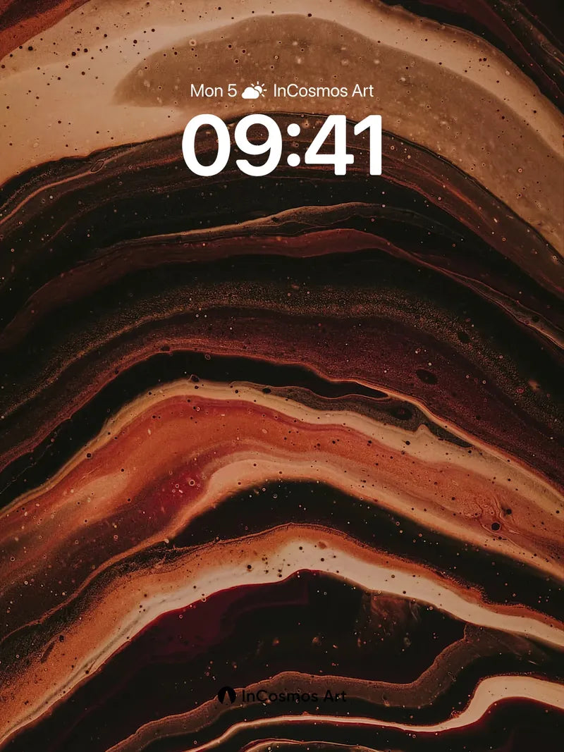 Crimson Veil Wallpaper with Marbled Depth