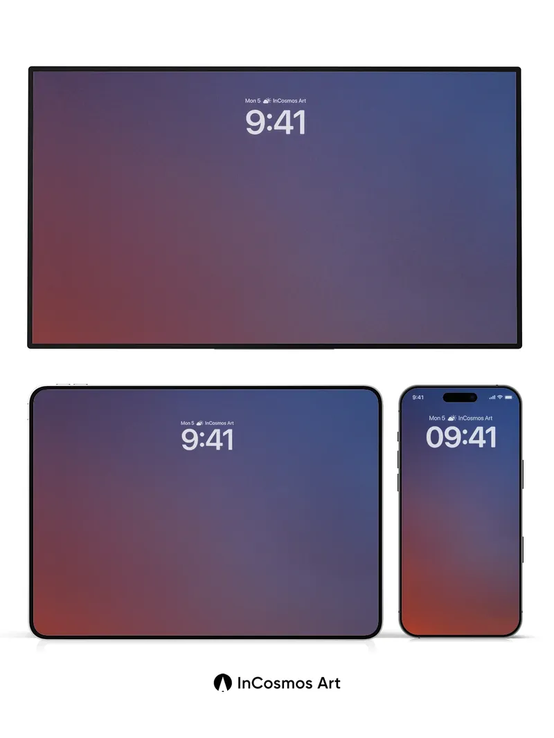 Dawn Hush Gradient Wallpaper with Velvet Depth