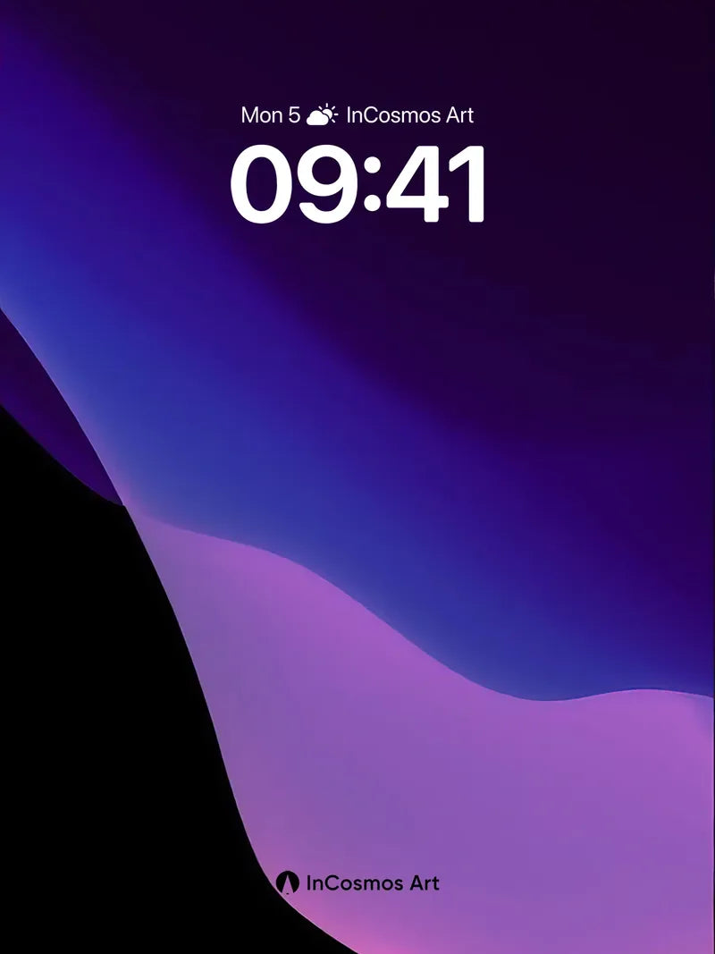 Velvet Void Wallpaper with Cosmic Hues