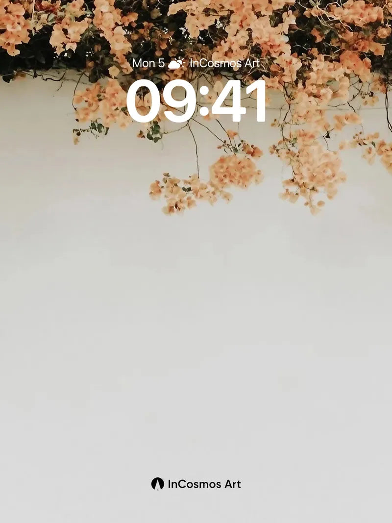 Soft Drift Floral Wallpaper with Hanging Canopy