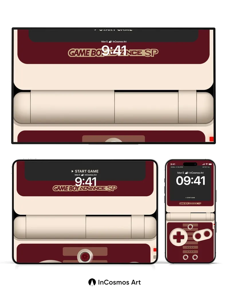 Nostalgic Pixel Wallpaper with Retro Game Console