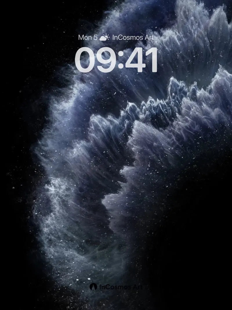 Cosmic Veil Wallpaper with Starlit Edges