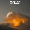 Golden Ember Cloud Wallpaper with Sunset Glow wallpaper for iPhone, iPad & Mac