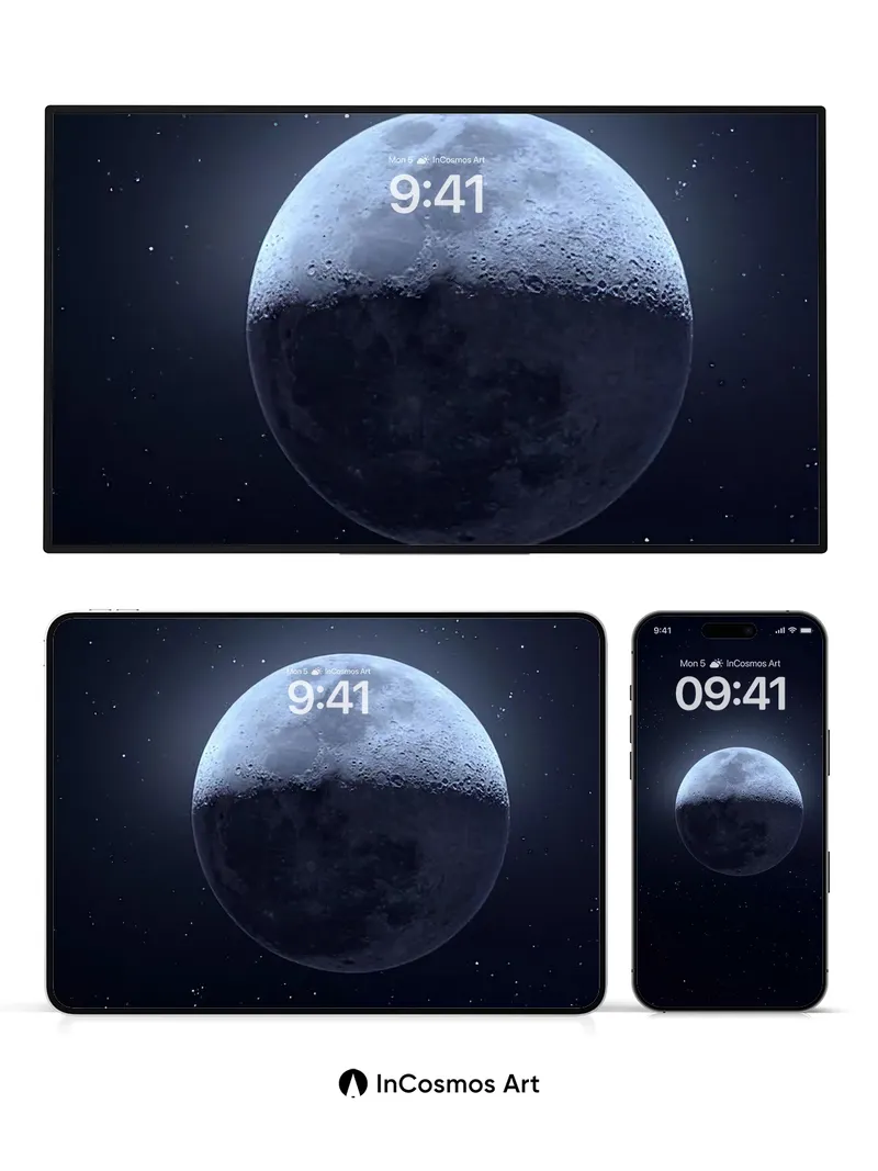 Serenity Moonlight Wallpaper with Starlit Veil