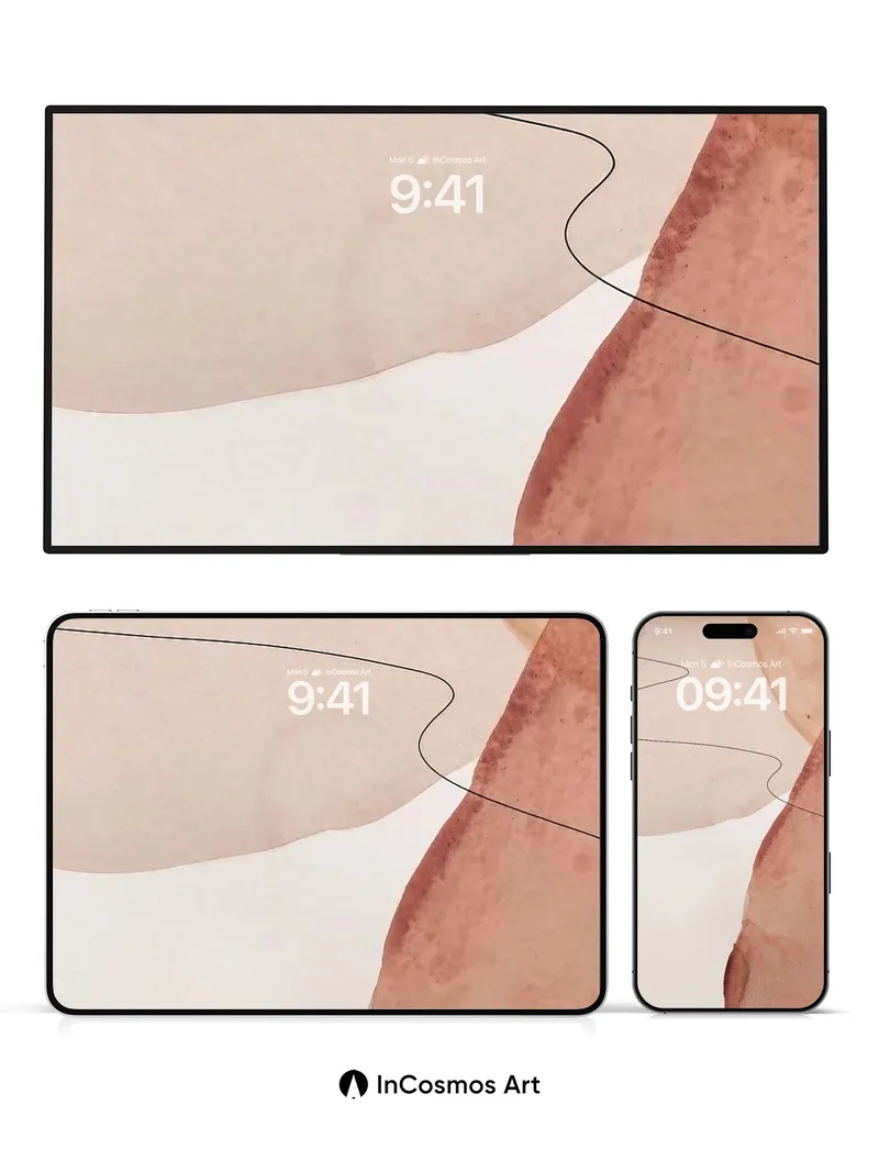 Silken Veil Wallpaper with Whispering Lines