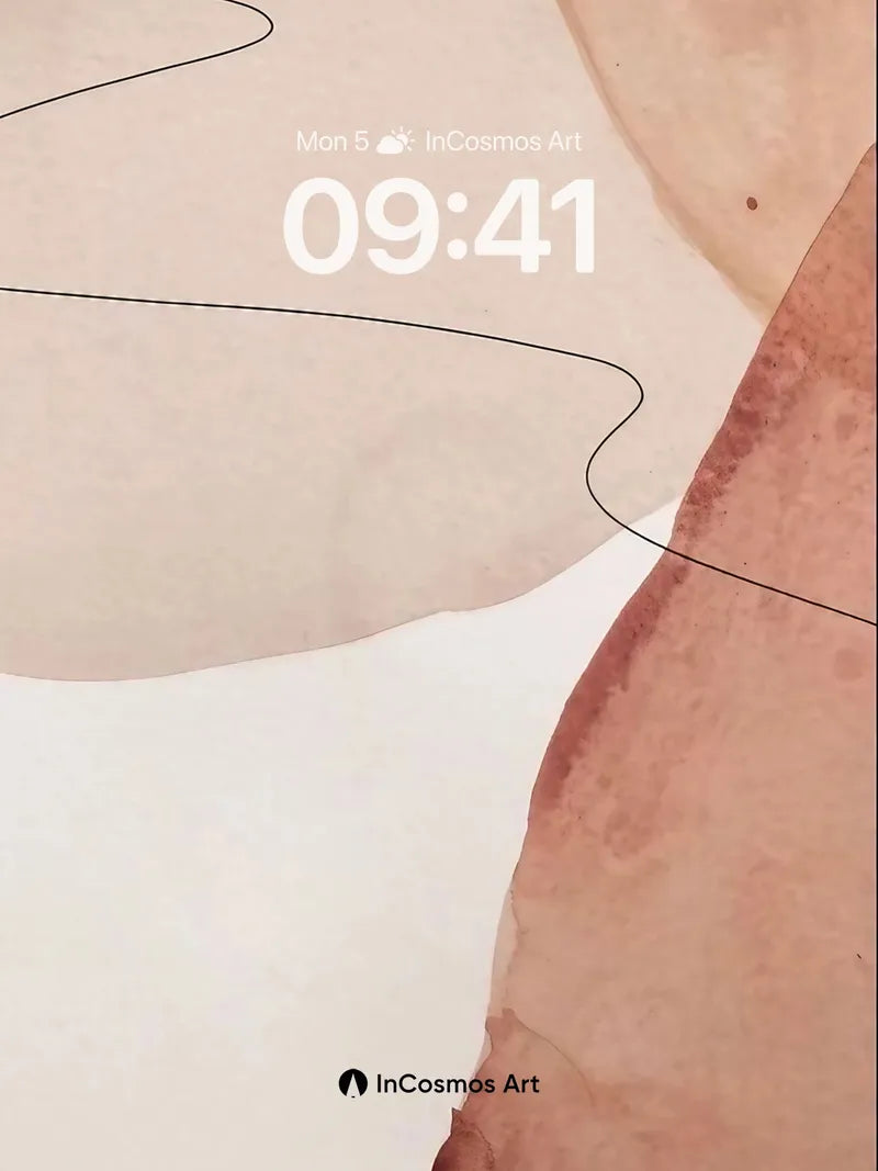 Silken Veil Wallpaper with Whispering Lines