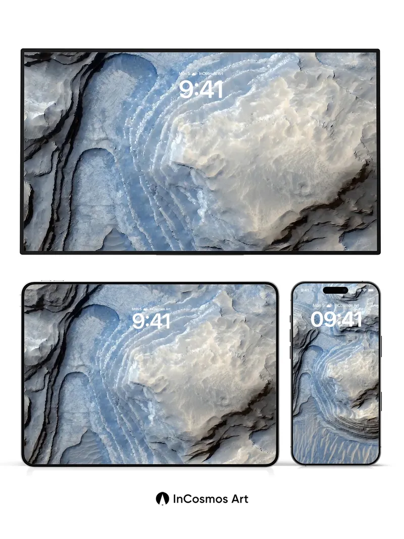 Stone Whispers Wallpaper with Frozen Light