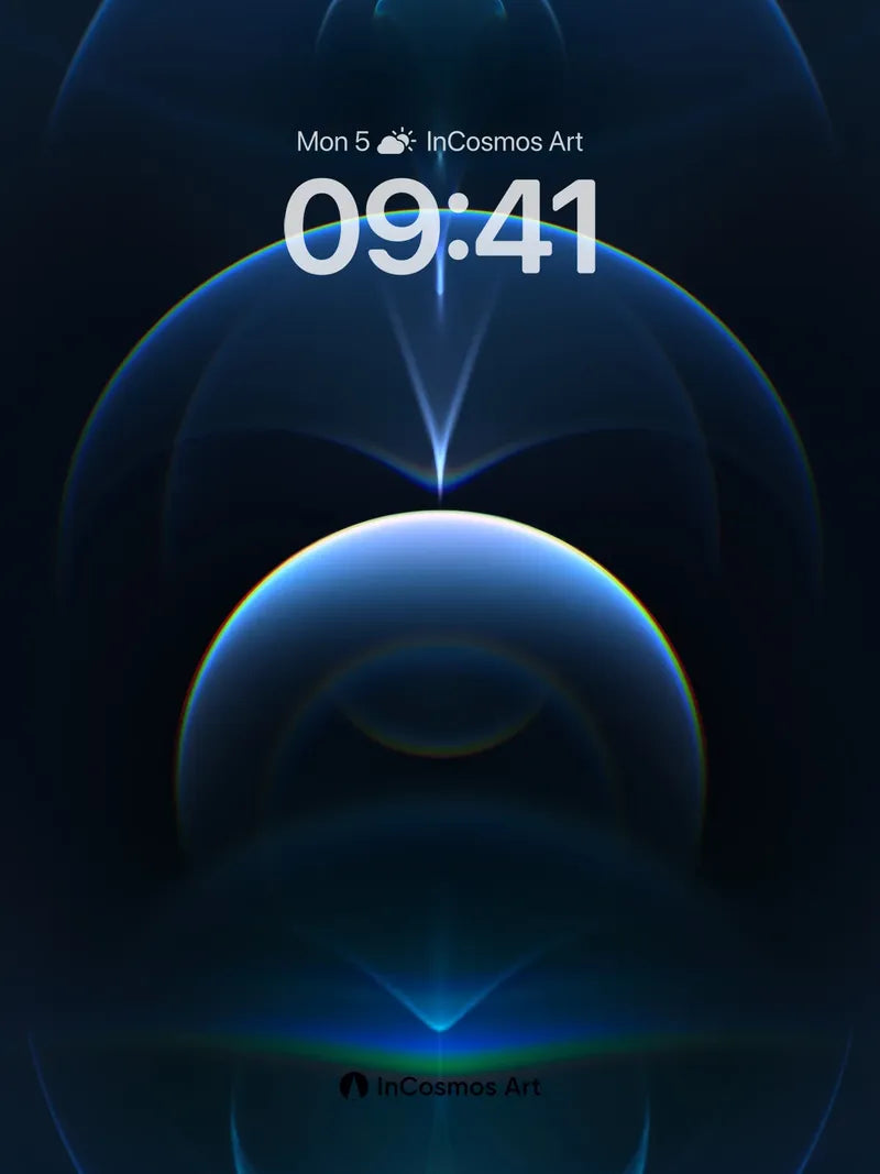 Calm Nebula Wallpaper with Floating Orbs wallpaper for iPhone, iPad & Mac