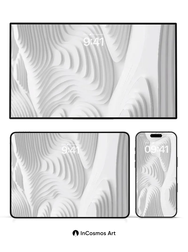 Silent Currents Wallpaper with Whispering Lines