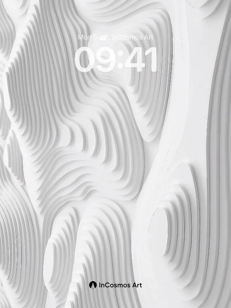 Silent Currents Wallpaper with Whispering Lines