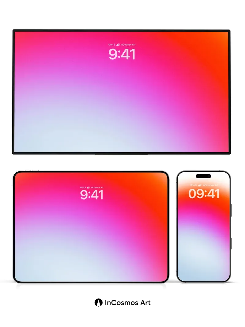 Luminous Gradient Wallpaper with Ethereal Hues