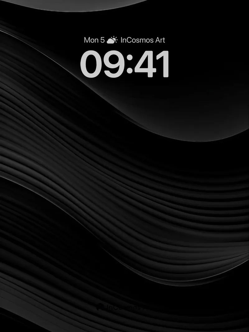 Shadow Wave Wallpaper with Silent Flow