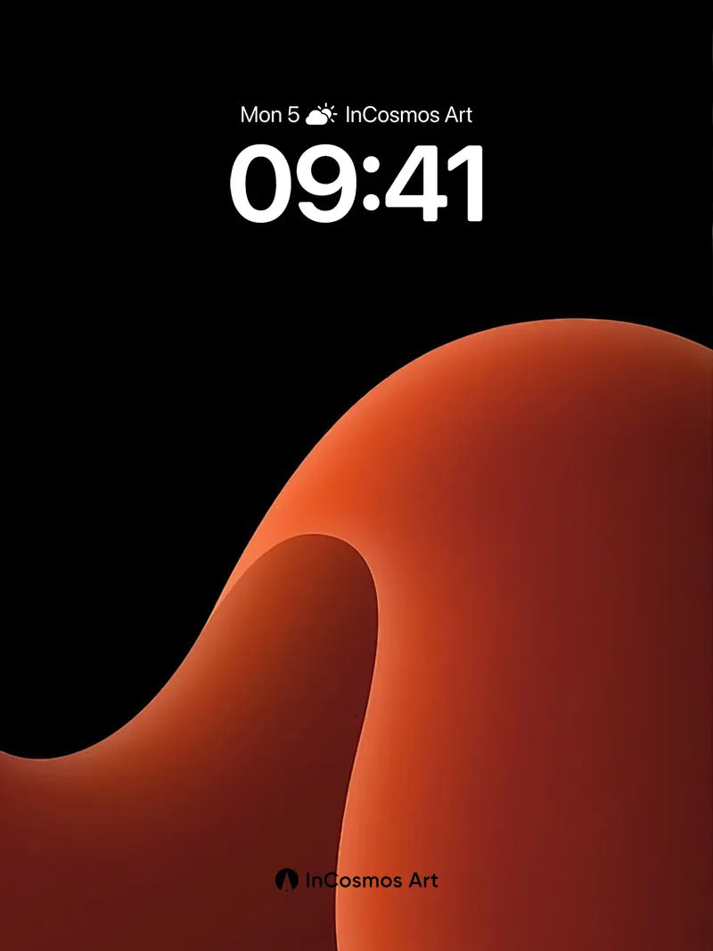 Crimson Hush Wallpaper with Liquid Depth