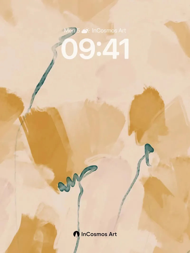 Whispering Gold Wallpaper with Teal Threads