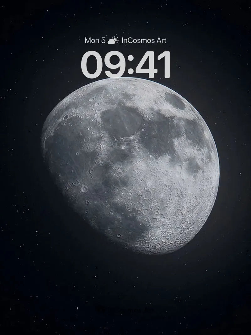 Silent Crater Wallpaper with Starlight Veil