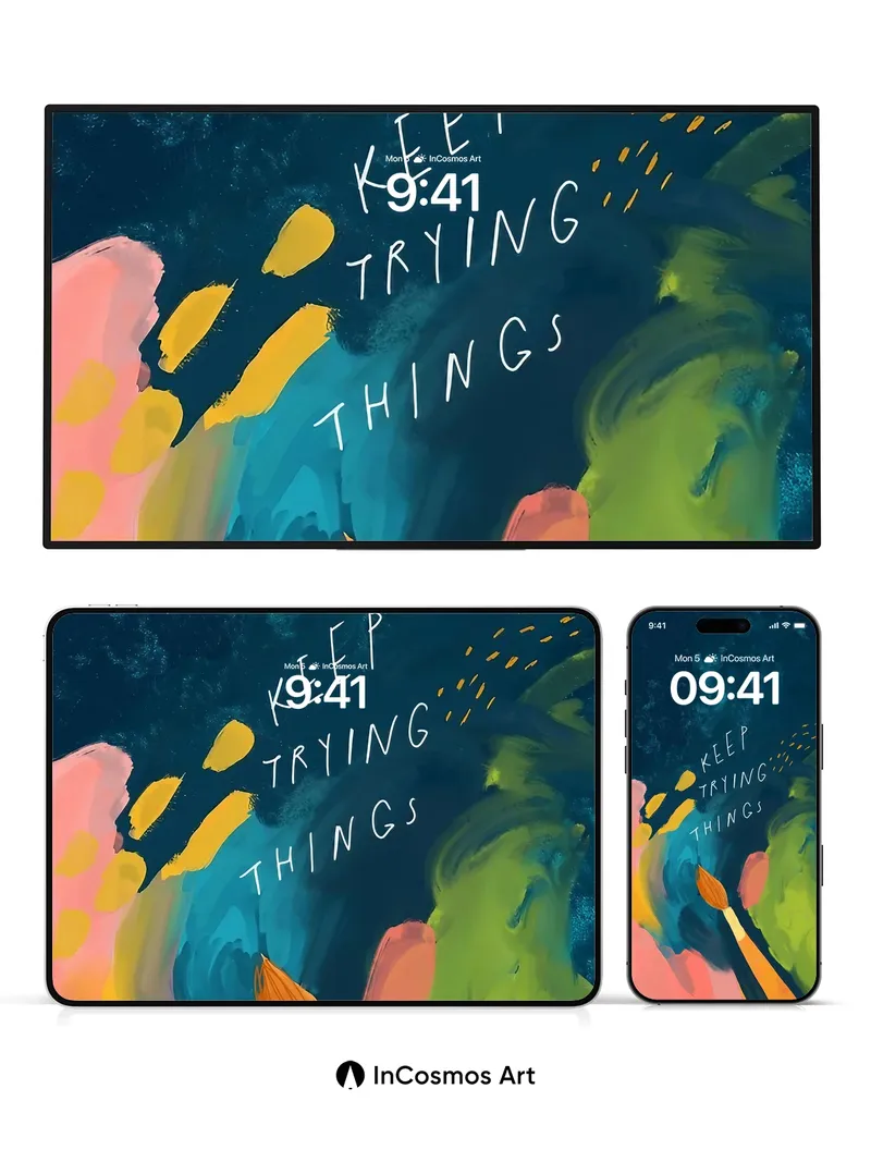 Whispering Brushstrokes Wallpaper with Painted Resolve