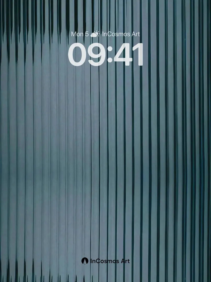 Calm Vertical Veil Wallpaper with Shadowed Lines