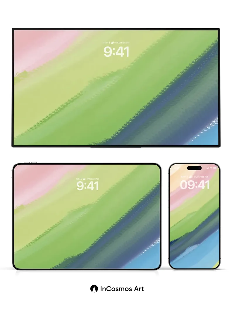 Whispering Gradient Wallpaper with Soft Brushstrokes