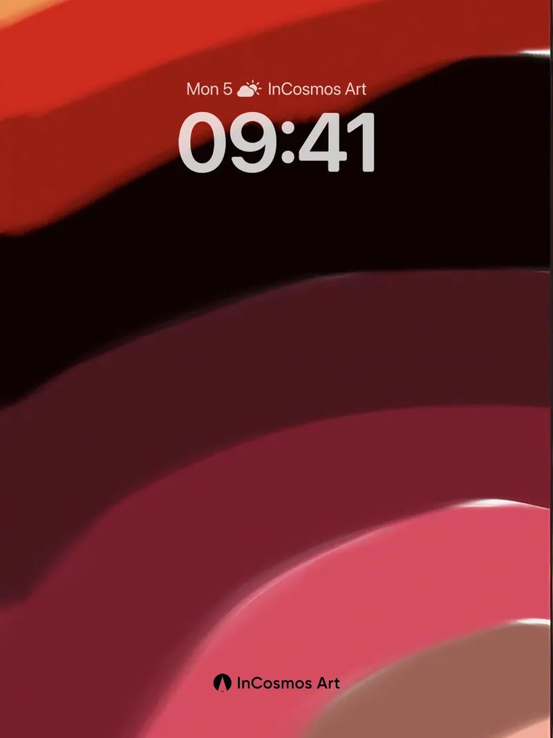 Crimson Horizon Wallpaper with Velvet Depth