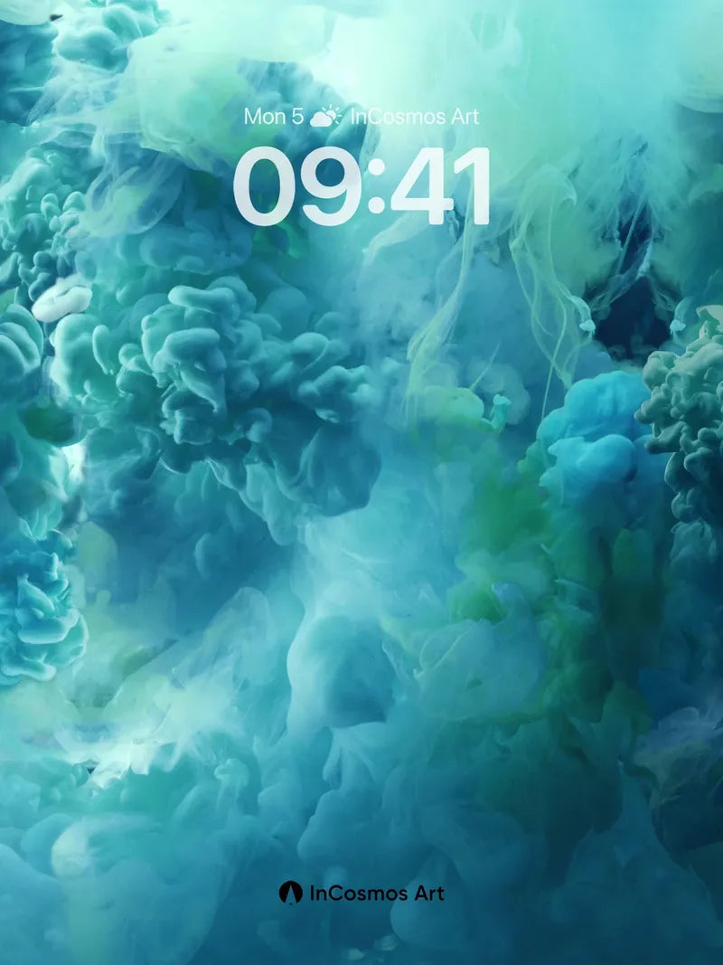 Abyssal Bloom Wallpaper with Bioluminescent Veils