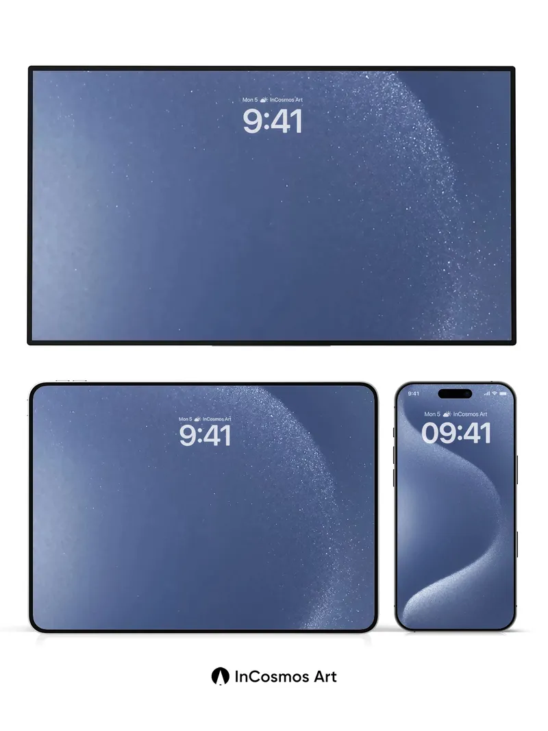 Luminous Sand Dune Wallpaper with Starlight Dust