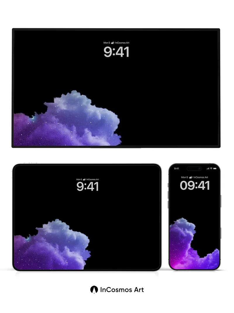 Stellar Nebula Wallpaper with Cosmic Clouds