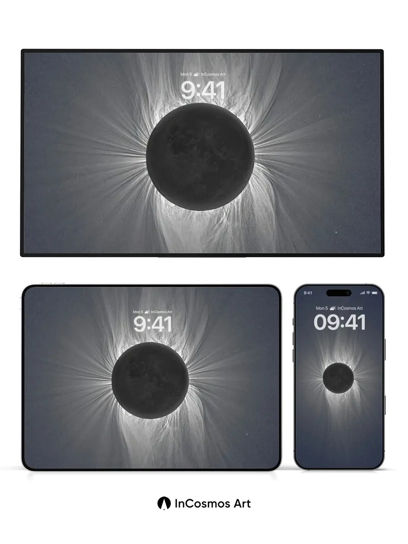 Silent Coronae Wallpaper with Celestial Breath