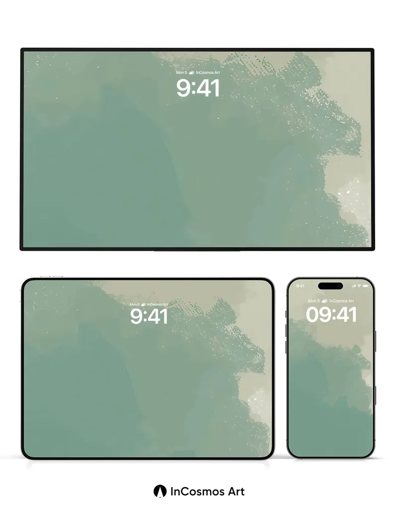 Muted Horizon Wallpaper with Soft Brushstrokes