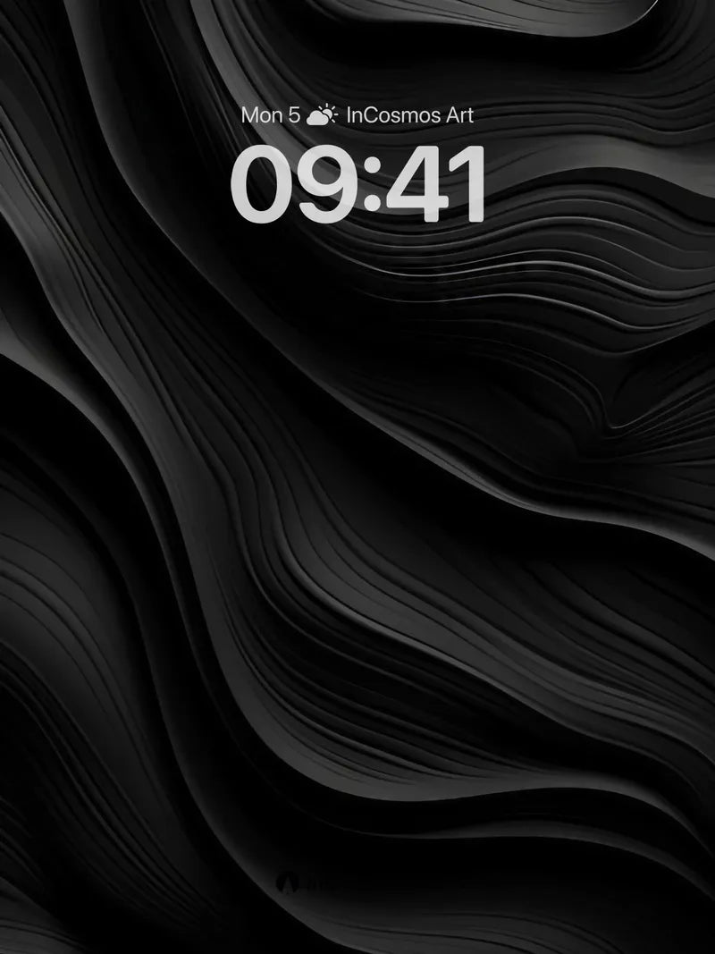 Velvet Abyss Wallpaper with Whispering Lines